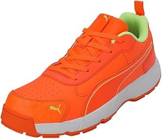 PUMAMen Cricket Classicat Ultra Orange-Fast Yellow White