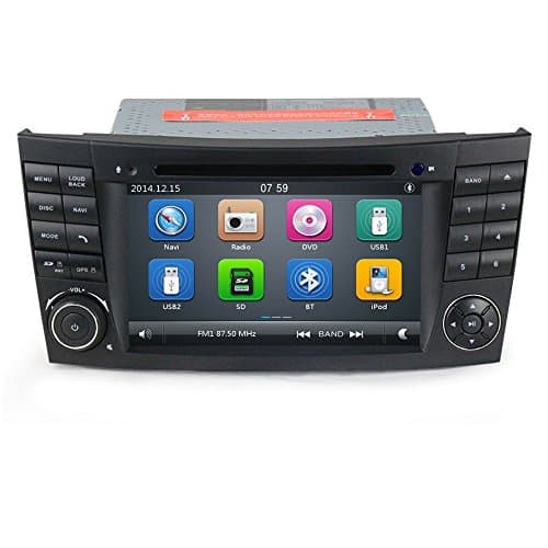 GPS DVD USB SD Bluetooth Car Radio 2 DIN Navigation Mercedes E Class W211/Mercedes G Class W463/Mercedes CLK W209/Class CLS Class W219/E200/E220/E240/E270/E280/E300/E350/E320