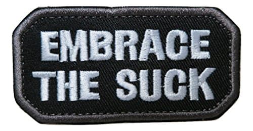 TrendyLuzEmbrace The Suck Morale Tactical Embroidered Hook & Loop Patch