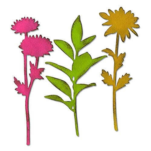 Sizzix664170 Large Stems Dies, One Size, Multicolor