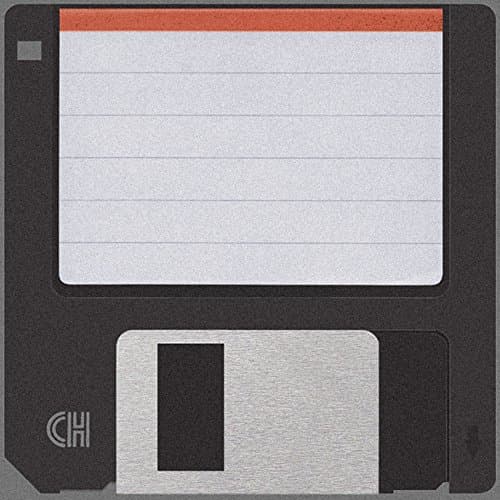 Retro 3.5 Floppy Disk Floor Mat / Door Mat (Black)