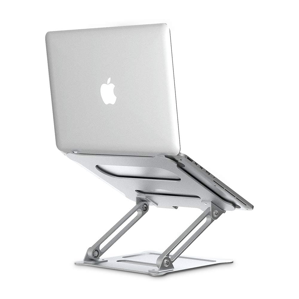Elekin Laptop Notebook Stand, Foldable Laptop Stands Adjustable Notebook Holder Aluminum Laptop Riser Ergonomic Desktop Holder for Tablets, ipad, Notebook, MacBook Up tp 17''