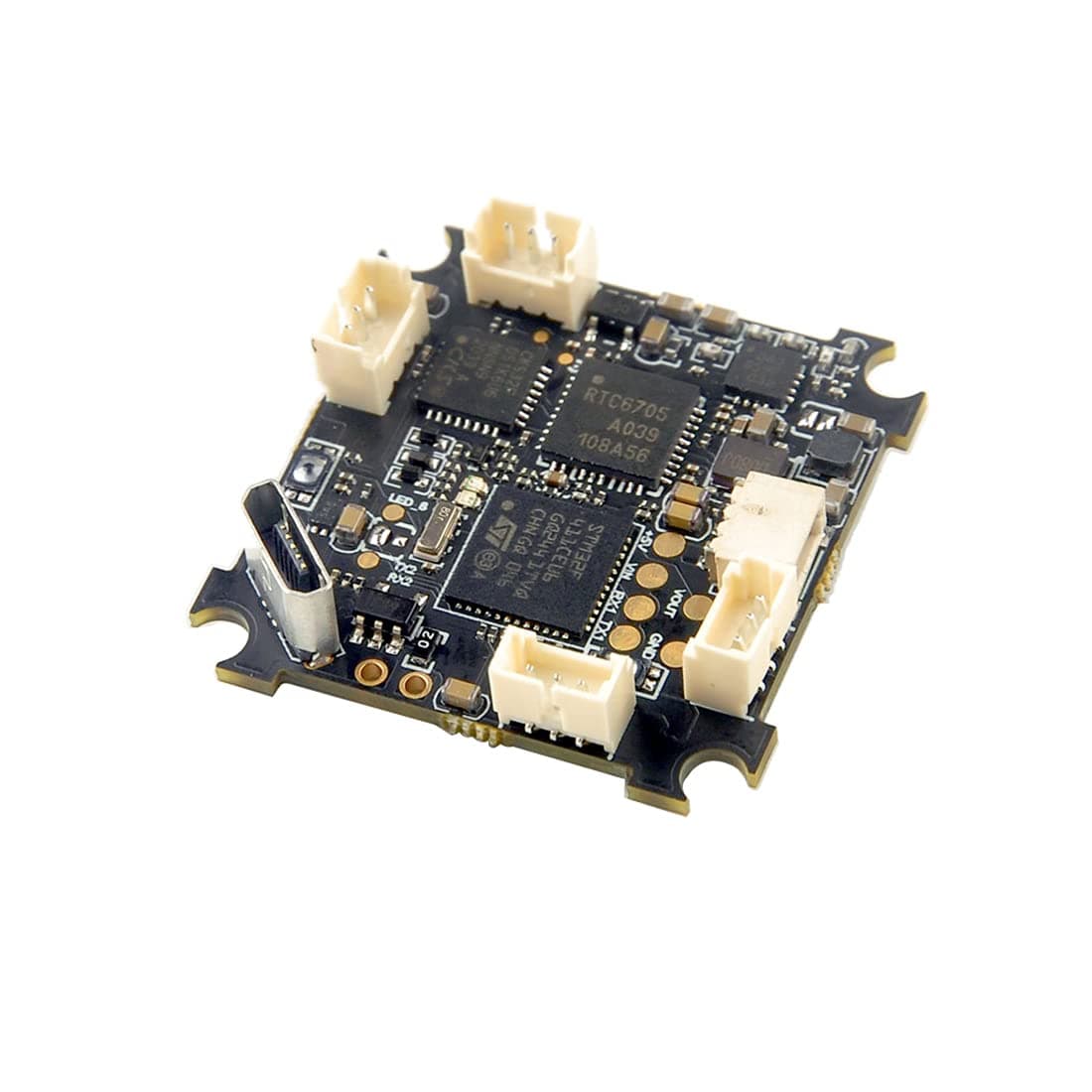 HAPPYMODELELRS F4 2G4 AIO 5in1 Flight Controller Built-in SPI 2.4GHz ELRS RX for 1S Tinywhoop Race Toothpick Freestyle