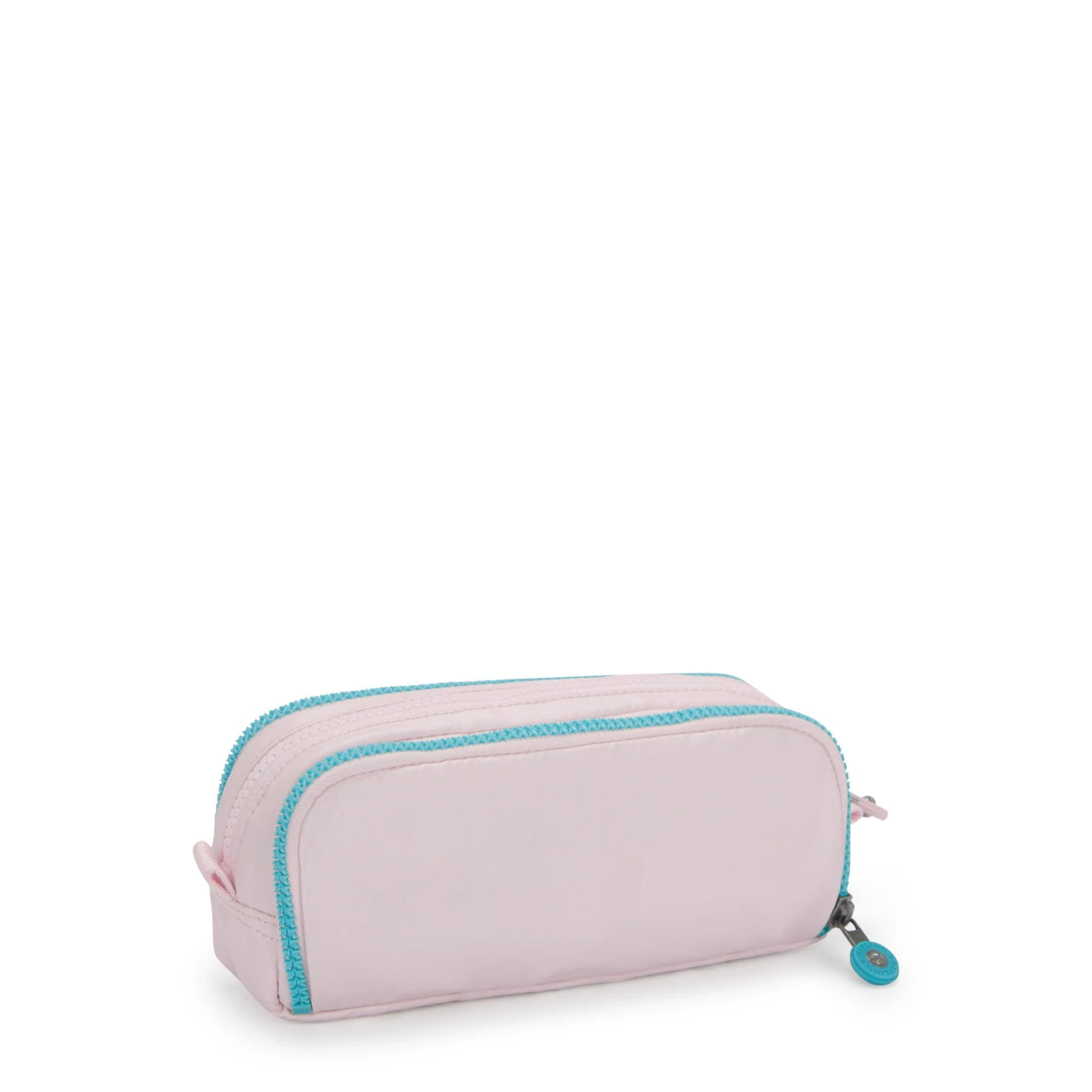 Kipling Gitroy Metallic Pencil Case Sea Pink Met