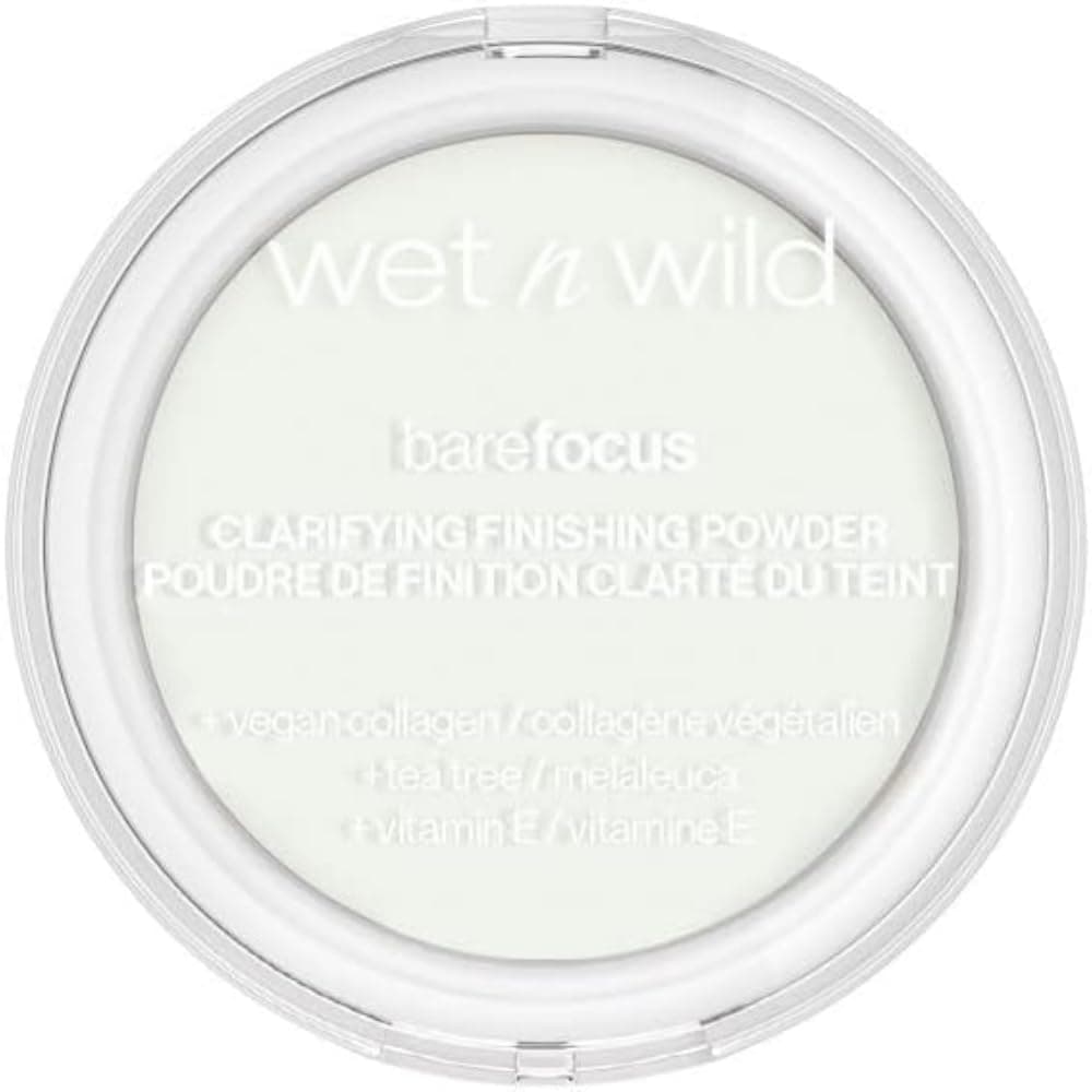 Wet n Wild, Bare Focus, Makeup Clarifying and Finishing Powder, Translucent and Matte for a Flawless Makeup Base, Long-Lasting, with Hyaluronic Acid and Vitamin E, for All Skin Tones