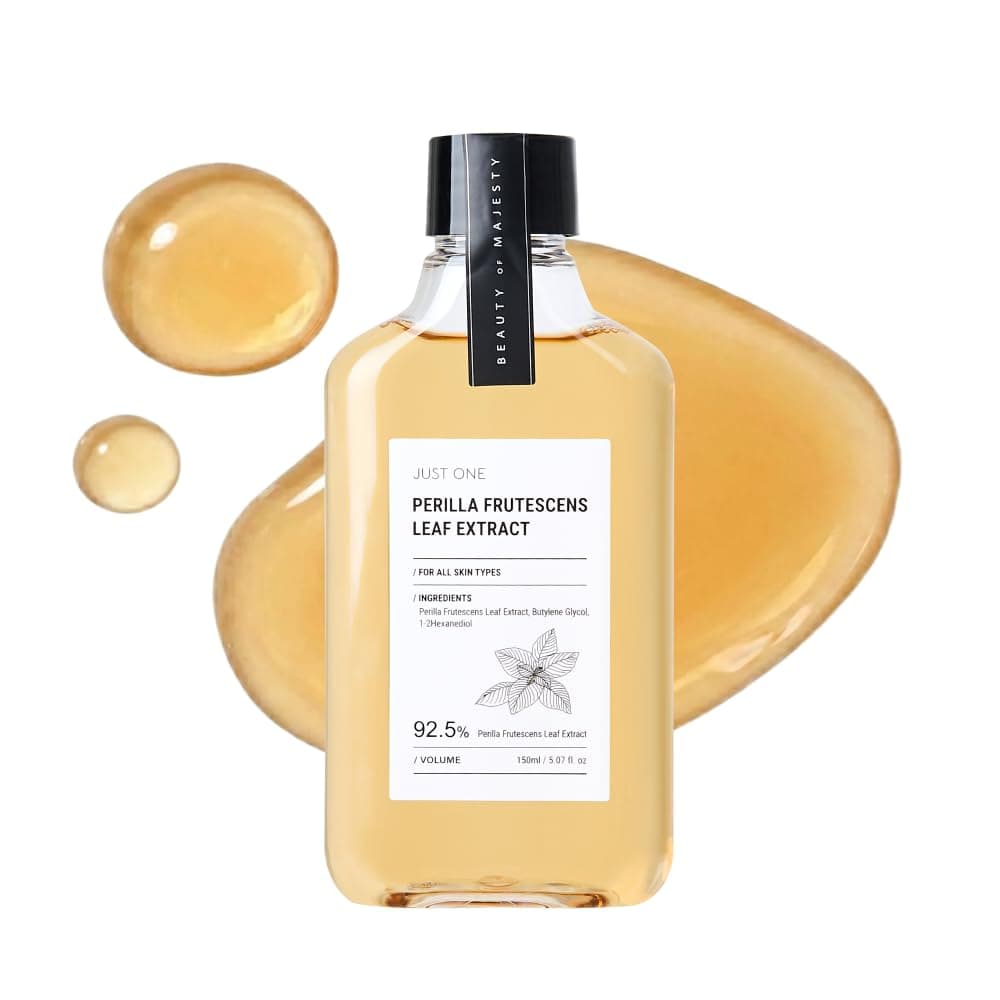 Just One Herbal Extract 150ml 5.07 fl. oz. 92.5% Organic Vegan Facial Toner Alcohol Free for Face, Scalp, Natural Ingredients (Perilla Frutescens Leaf)