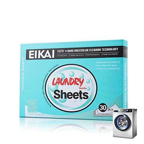 Laundry Detergent Sheets Travel - 30 Count Traveling Laundry Detergent Sheets Scented Perfect for Home,College Dorm,Airline Travel and Camping