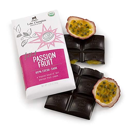 Lake Champlain Passion Fruit Organic Dark Chocolate Bar, 3.25 Ounces