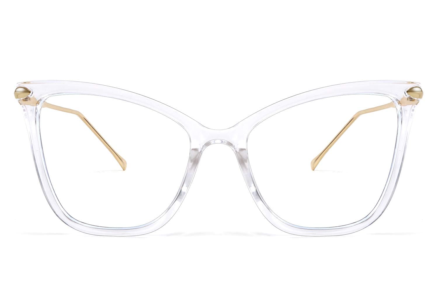 FEISEDY Oversized Cat Eye Glasses Frame Blue Light Blocking Eyewear for Women B2589