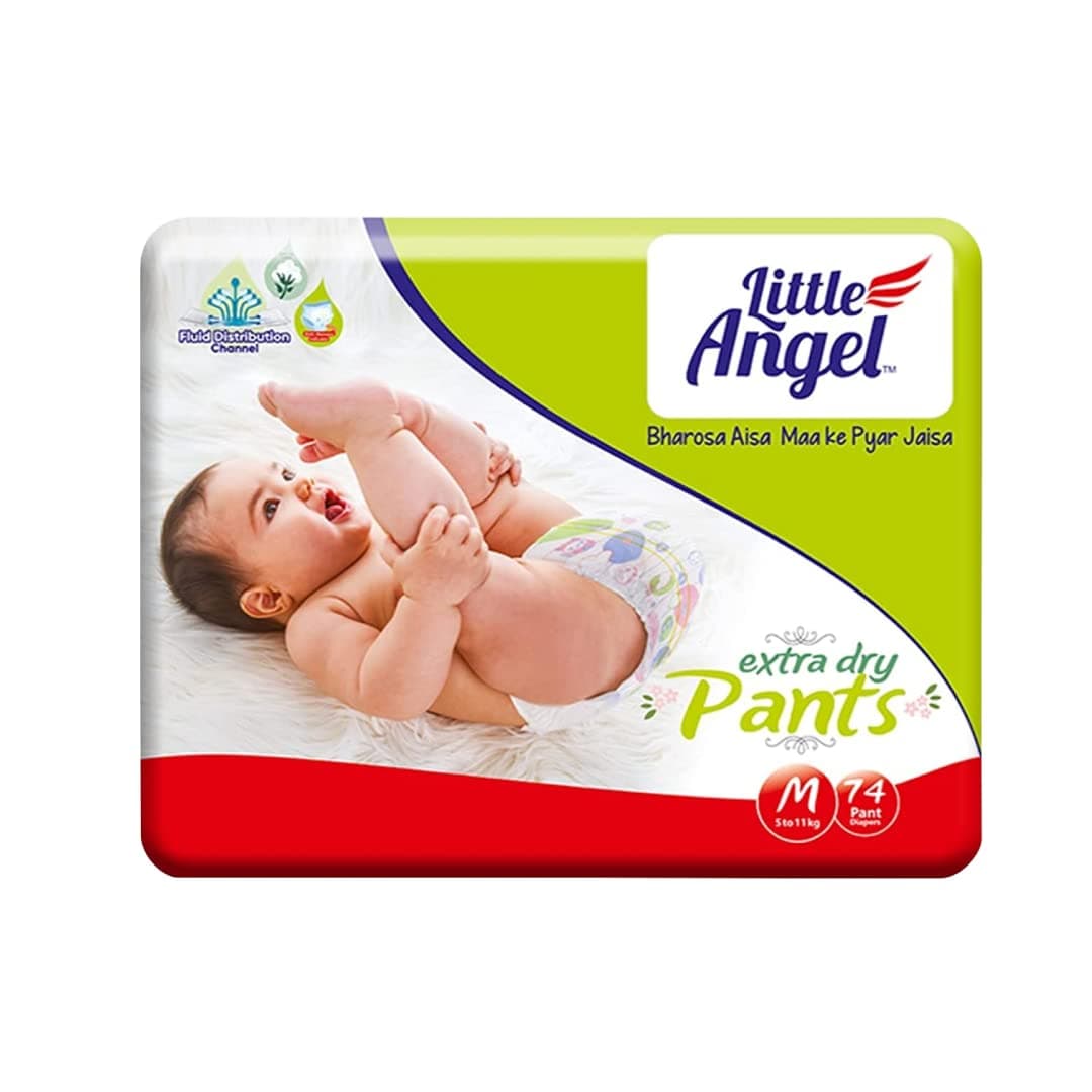 Little Angel Baby Diaper Pants, Medium 74 - Units