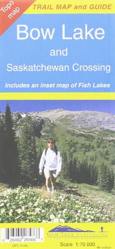 Bow Lake & Saskatchewan Crossing Driving Map Map – January 1, 2010