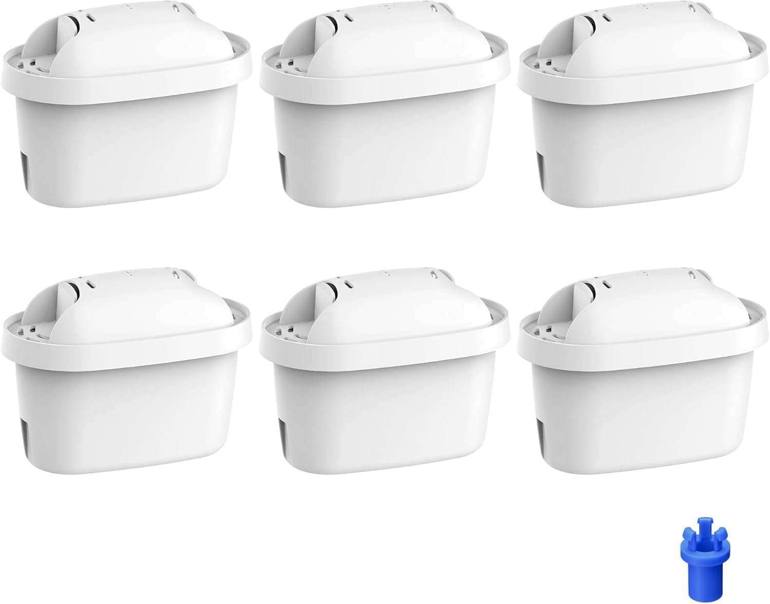 Waterdrop Water Filter Cartridges, Replacement for Brita® Maxtra+® Plus, Maxtra Pro® All-in-1, Compatible with Brita® Marella® Jug and Kettle, Reduce PFAS, PFOA/PFOS, TÜV SÜD, NSF Certified (6)