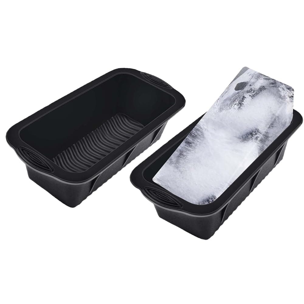 Extra Large Ice Block M-old,2Pcs Silicone Ice Cube M-old for Cold Plunge or Coolers,Large Ice M-old for Ice Bath,10x5x2.6 inch Ice Tray