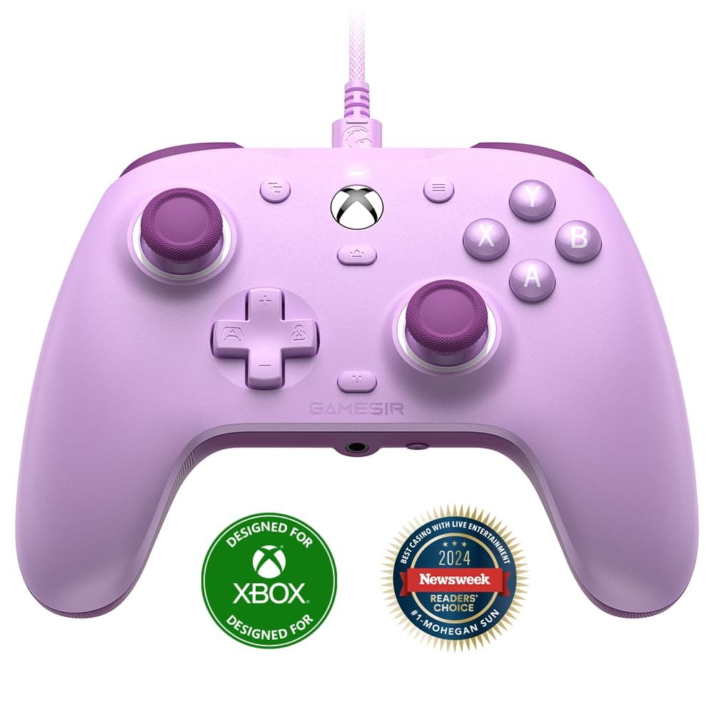 GameSir G7 SE Wired Controller for Xbox Series X|S, Xbox One & Windows 10/11, Plug and Play Gaming Gamepad with Hall Effect Joysticks/Hall Trigger, 3.5 mm Audio Jack （Purple）