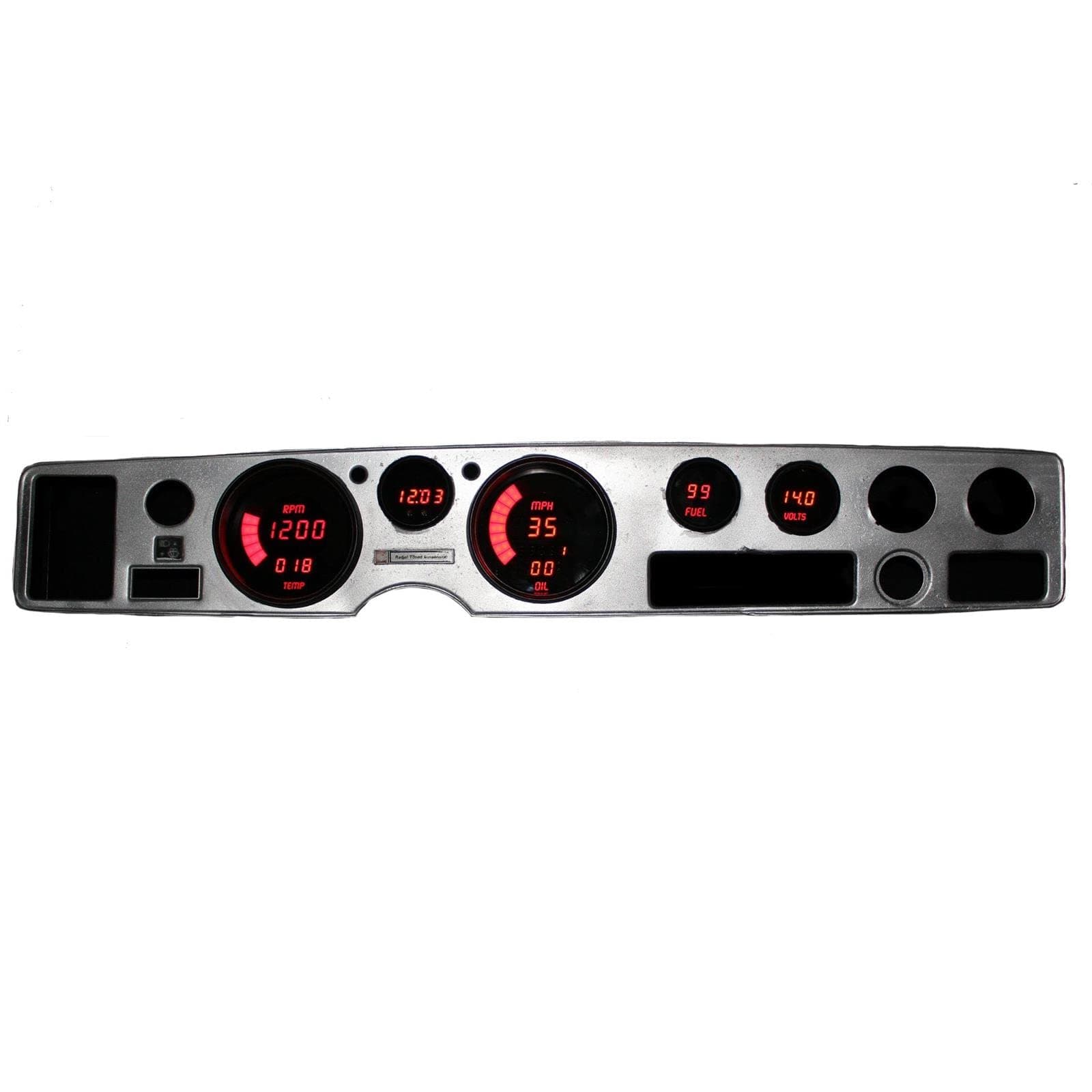 Intellitronix DP3000T LED Digital Dash Replacement Panel for 1970-1981 Firebird (Red)