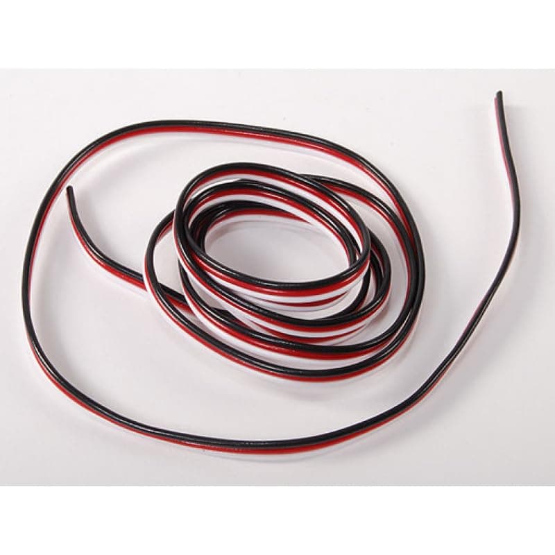 REES52 Flat 22AWG Servo Wire 1mtr R-B-W - Pack of 2