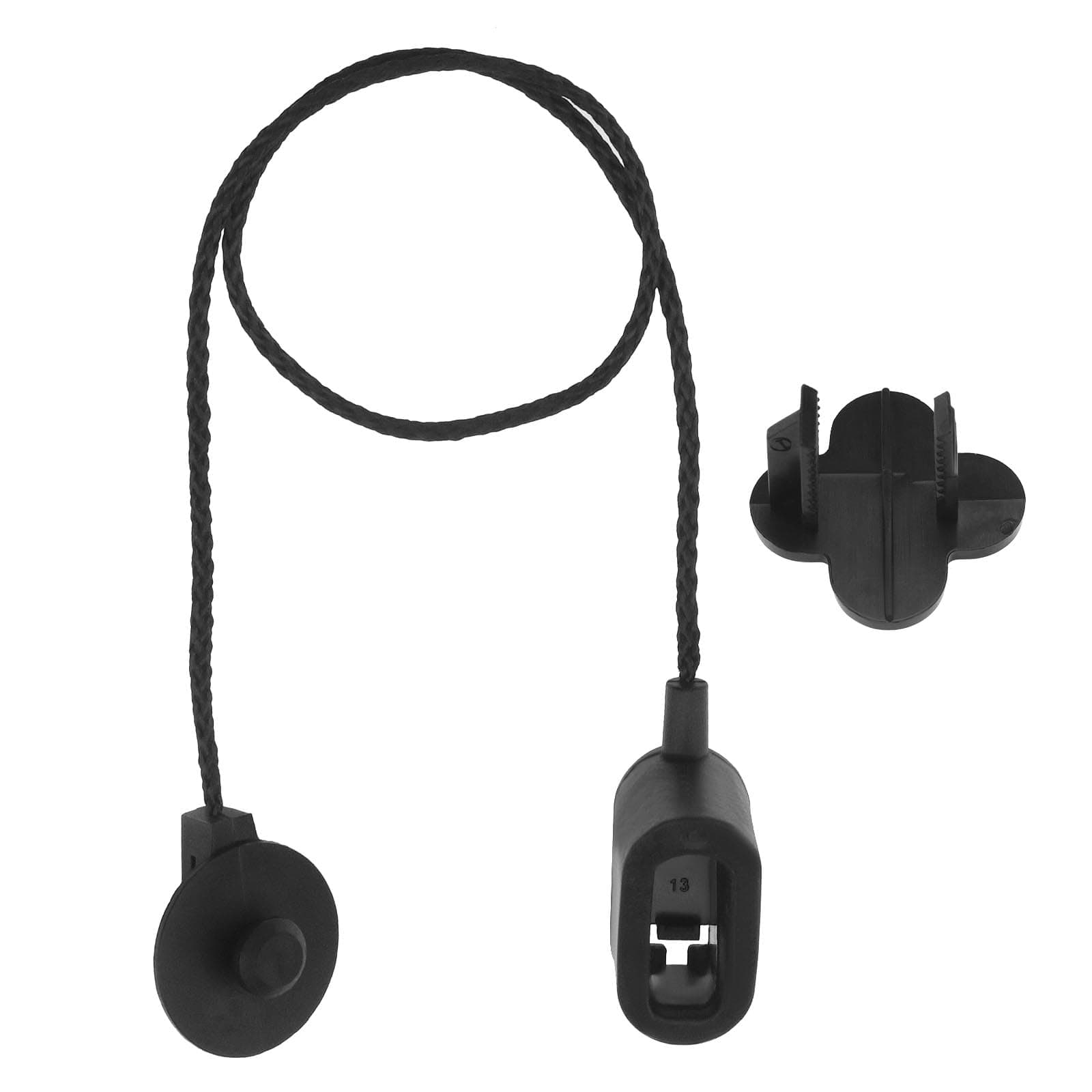 1 Set Parcel Shelf String Cord Replacement 2423830 Compatible with Ford Fiesta MK8 Petrol 2017-2021 Rear Parcel Shelf Strap Black