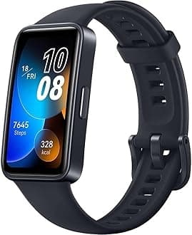 HUAWEIWatch Band 8 Smartwatch 1.47" AMOLED with Silicone Strap 14-Day Battery Life, Heart Monitoring, Waterproof – Midnight Black