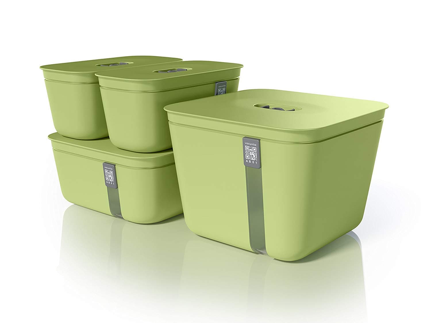 Vacuvita® Premium Vacuum Containers Complete Set - Green