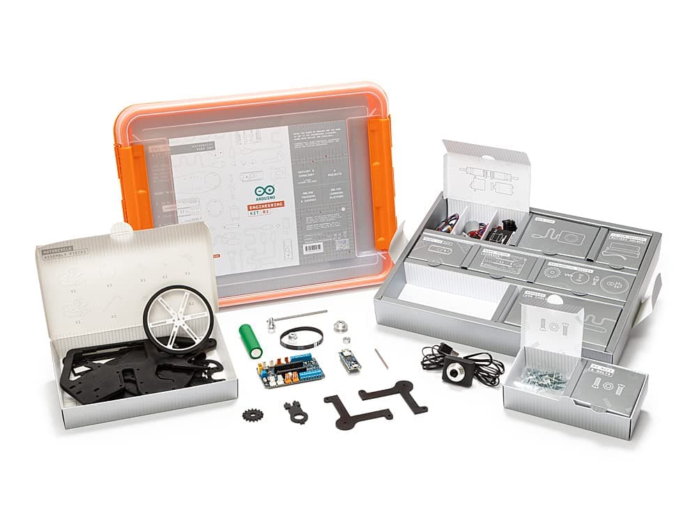 Engineering Kit REV2 [AKX00022] - Advanced Hands-On Learning Kit for Engineering, Robotics, and Automation with Full Curriculum and Real-World Projects