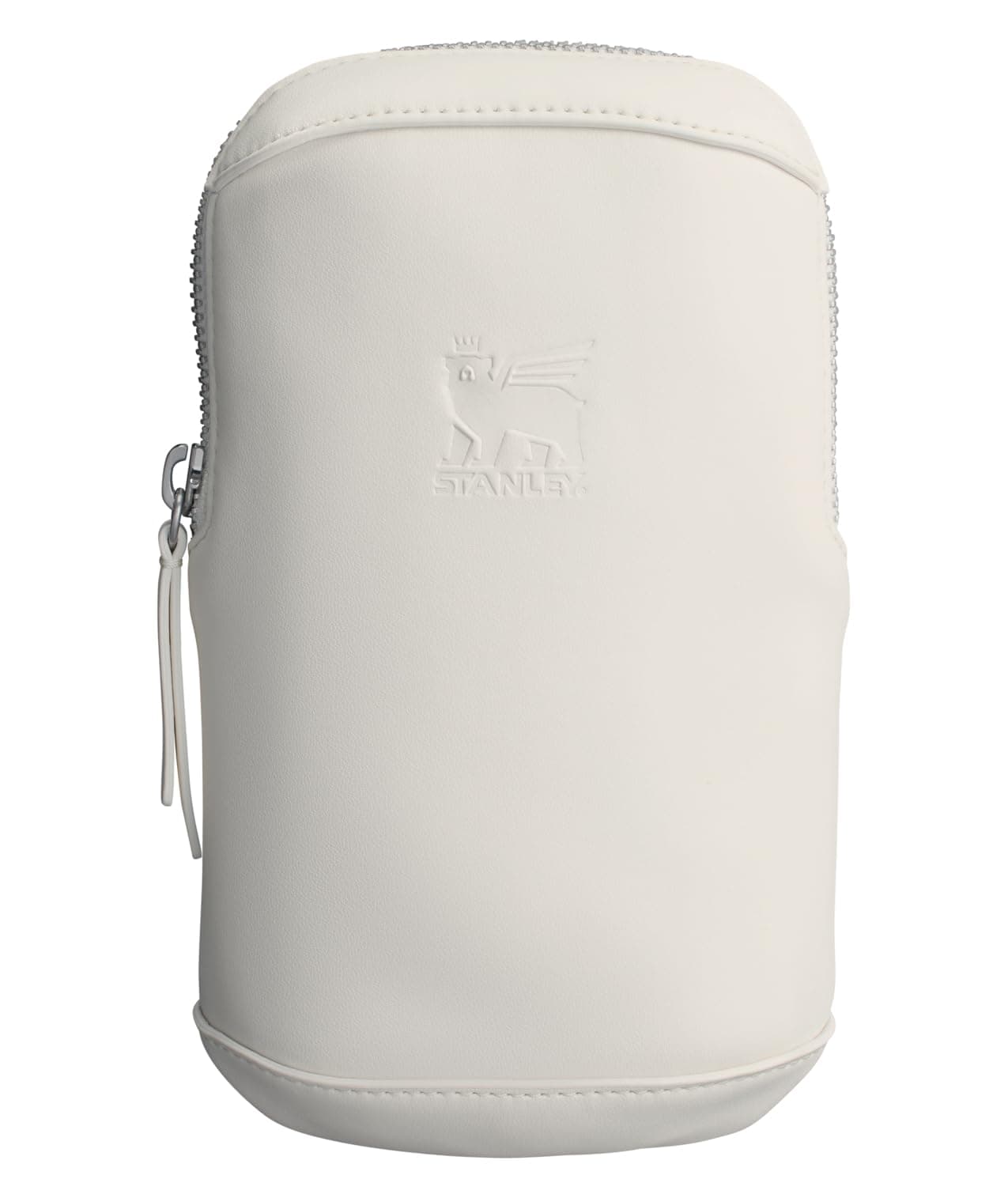 STANLEY Cross Bottle Essentials Case Max | Phone, Wallet, Keys Holder for Water Bottle | Faux Leather Accessory Pouch for Carry All Strap | Tumbler Cup Accessories | BPA-Free | Cream