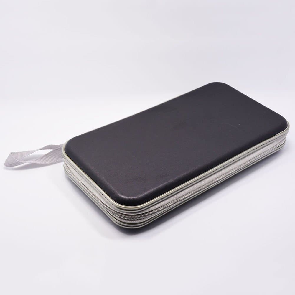 HANGQI(R) 80 Disc CD DVD Portable Storage Case Wallet Hard Box Bag Holder (Black)