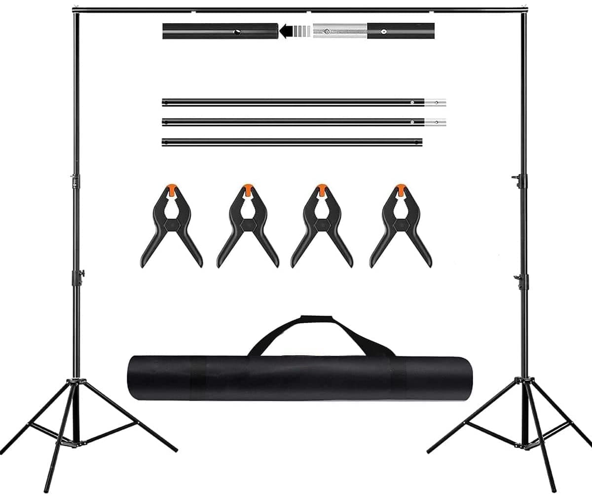 Photography 2m*2m Backdrop Stand Background Support System with Carrying Bag (2M*2M)