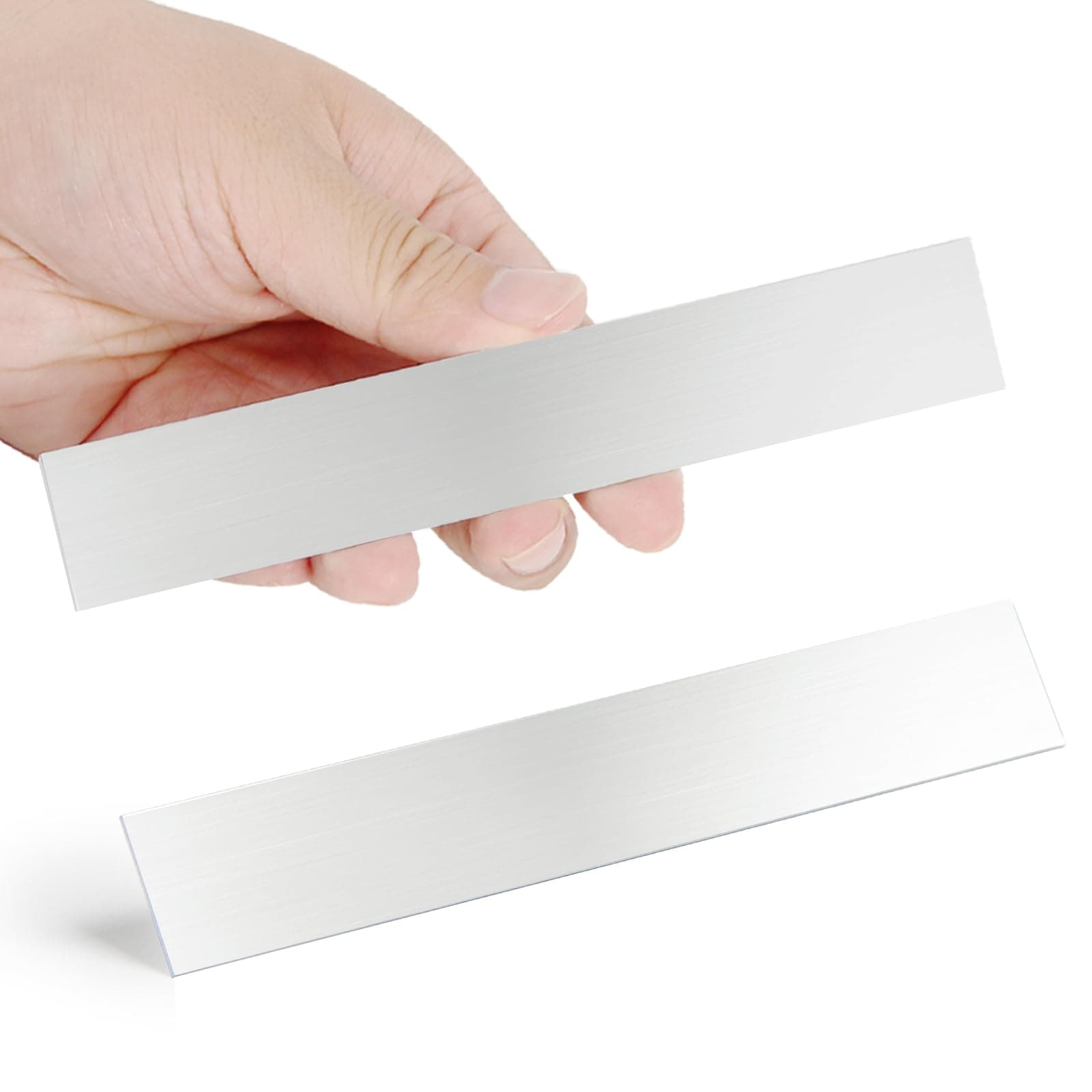 Pure Zinc Anode - 2 Pcs, 6 x 1 x 0.04 Inch (19 GA) Zinc Sheet for Plating and Electroplating, High Purity Zinc Electrode