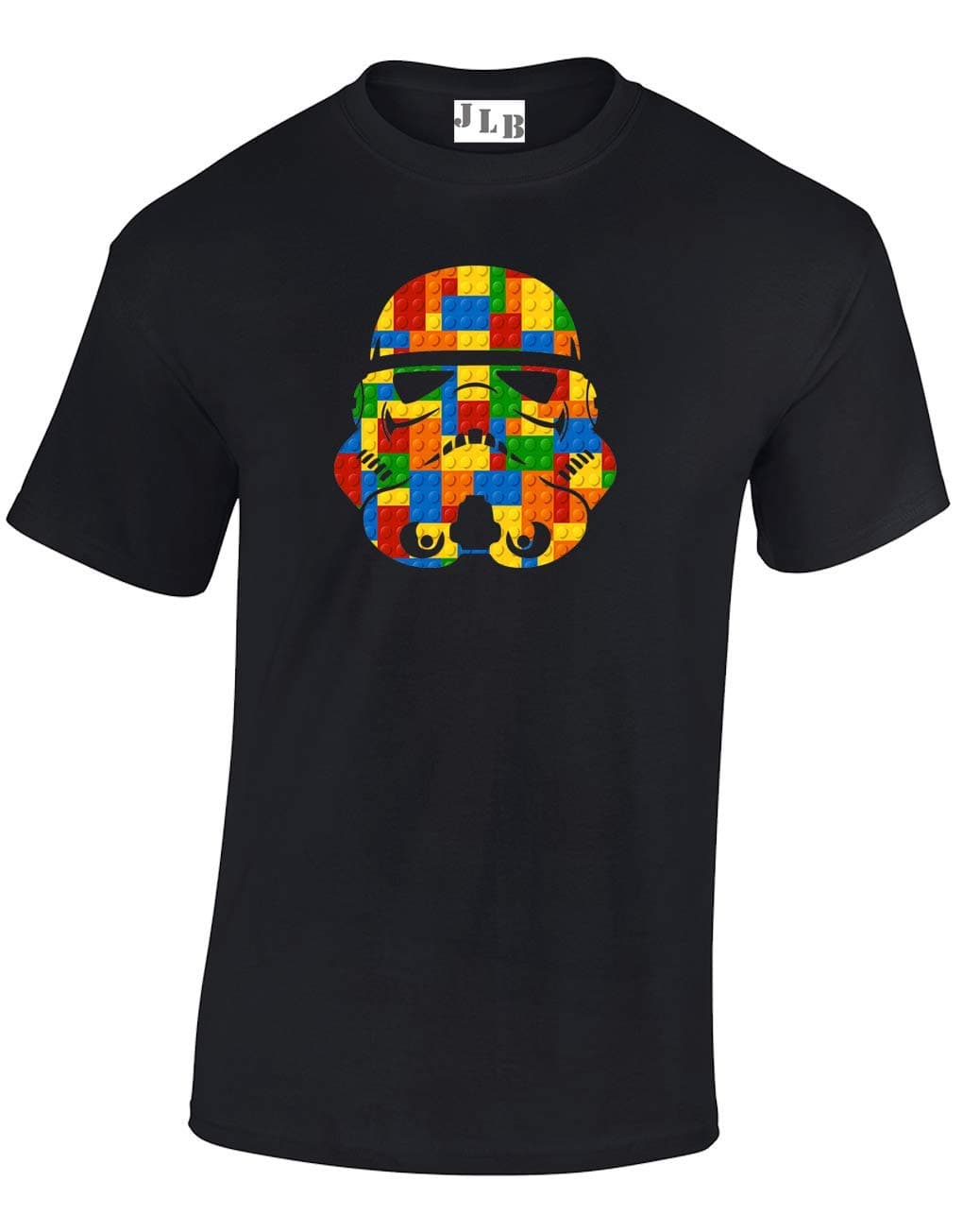 Sponsored Ad – Trooper Helmet Bricks Space Wars Sci Fi Movie Film Inspired Premium Quality Regular Fit T-Shirt Top for Men and Teens