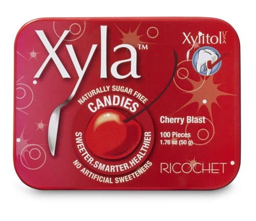 Ricochet , Cherry Blast, 100-Count Mints, 1.76 oz (Pack of 6)