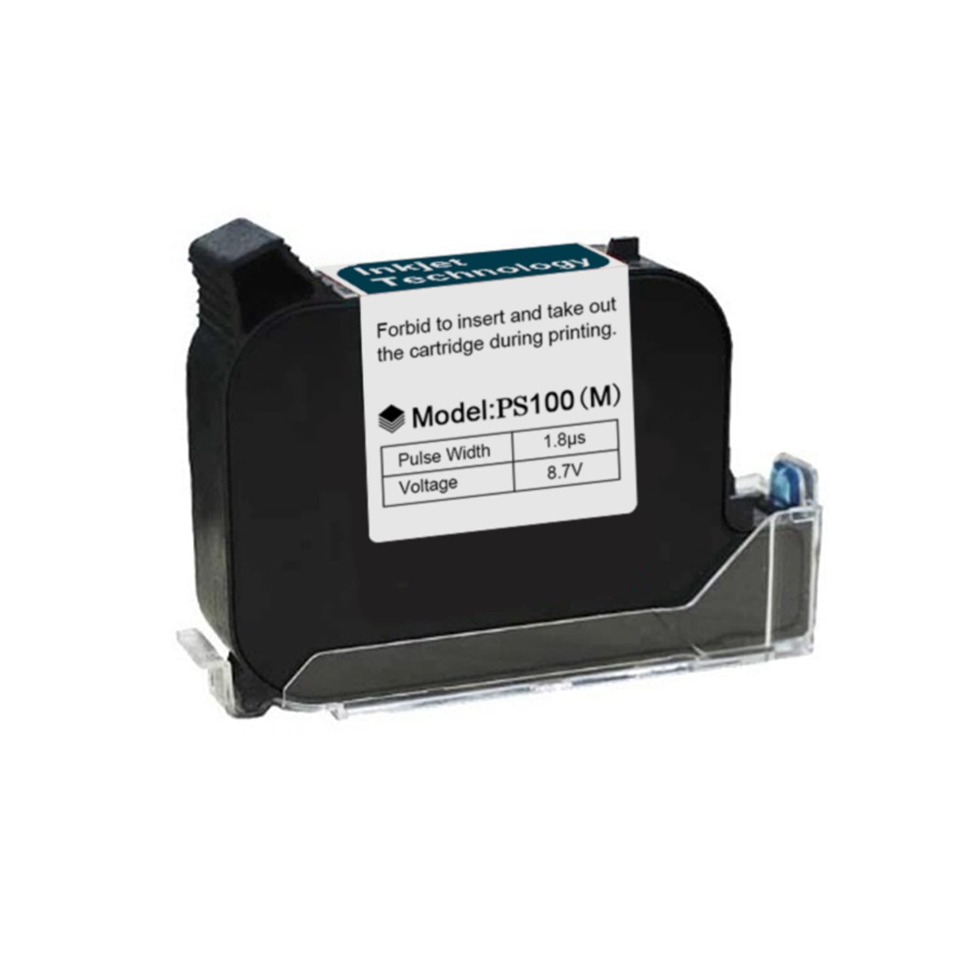 Original 42ml Black Quick Dry Solvent Ink Cartridge Replacement for 0.5inch/12.7mm Handheld Mini Inkjet Printers PC11 (Black)