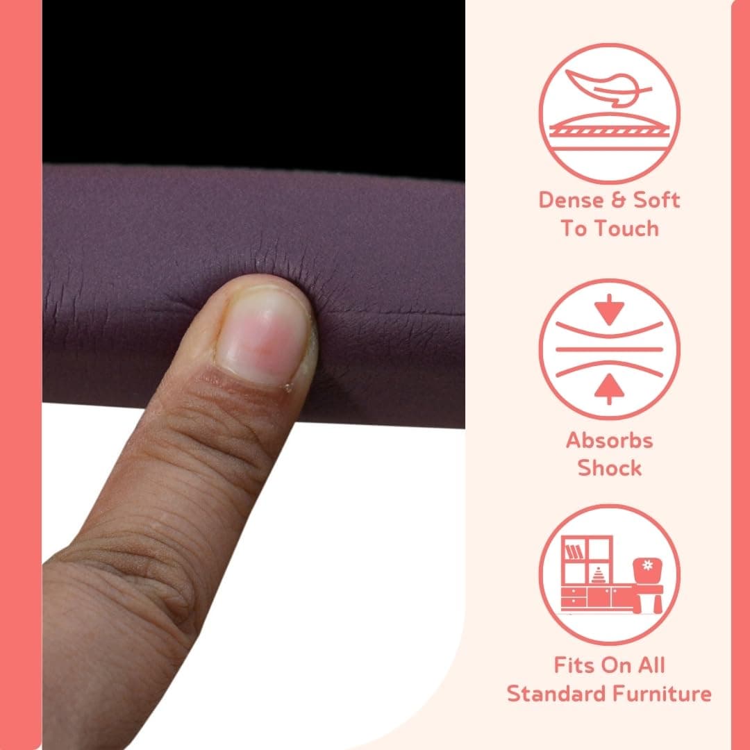 BabySafeHouse Edge Guard and Corner Protector ââ‚¬â€œ Extra Long 19ft (16.5ft Edge + 8 Pre-Taped Corner Guards) and Monkey Shape Door Stopper (Brown Color) for Baby Proofing & Child Safety