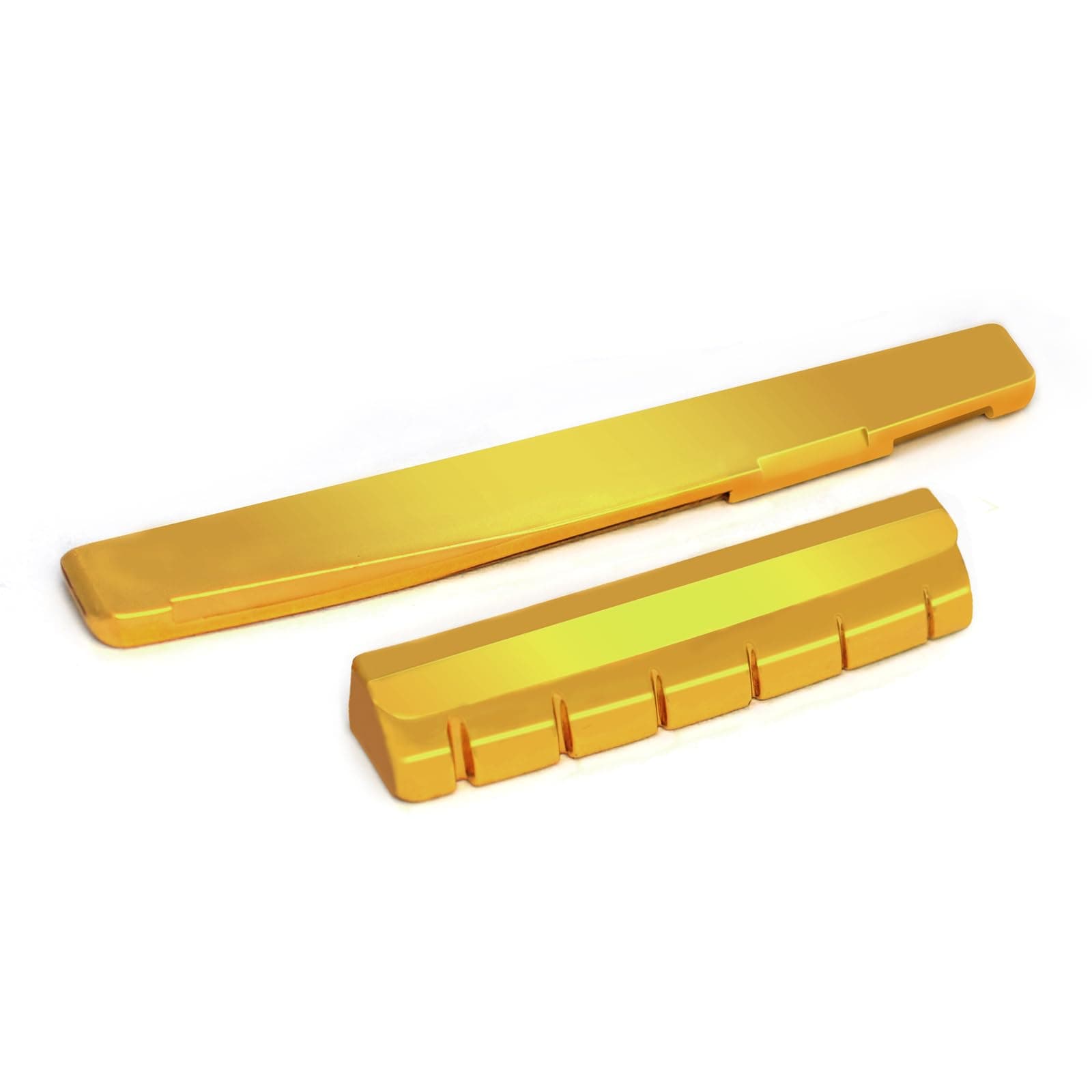 SAPHUE 6-String Acoustic Guitar Brass Nut and Saddle Gold Plated