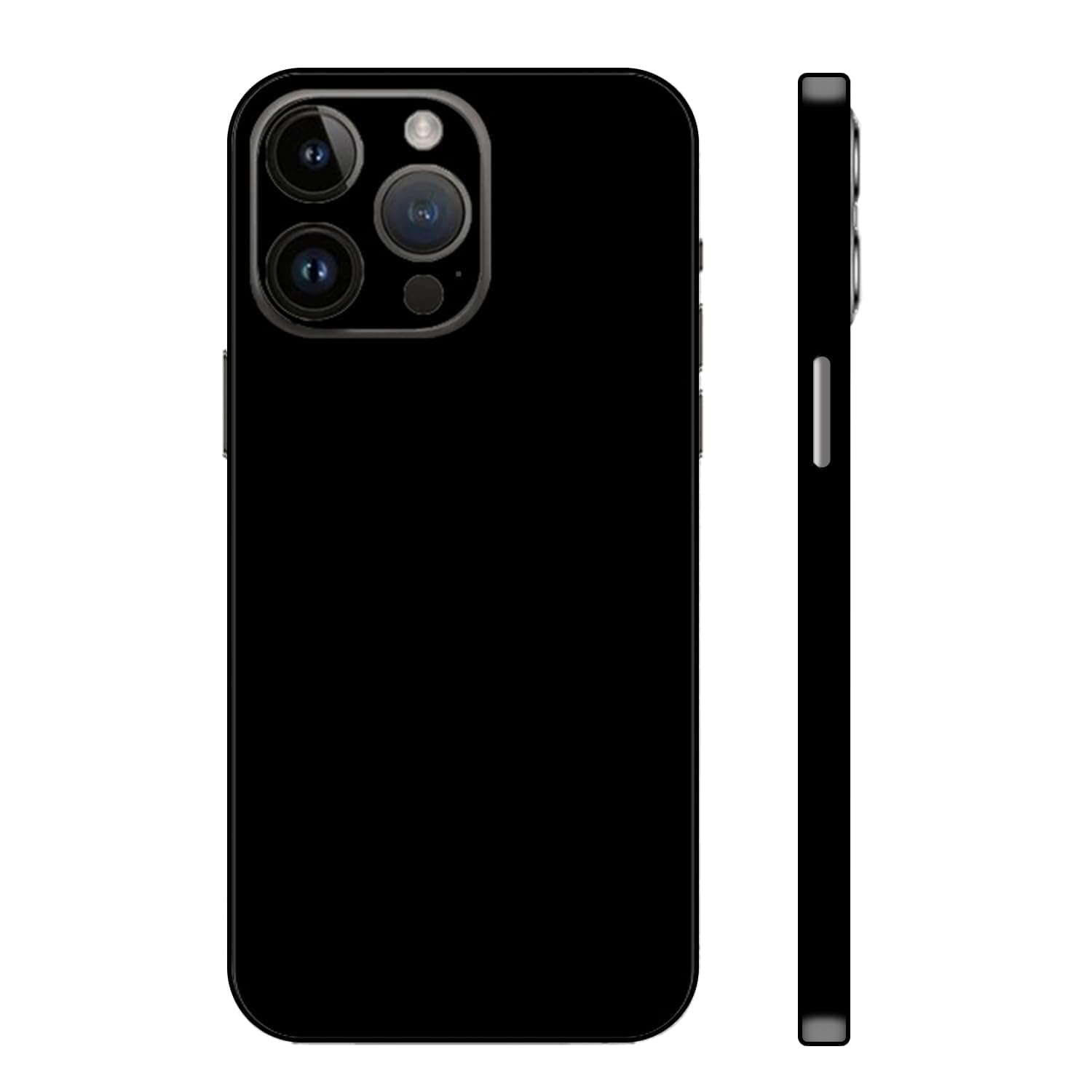 Skin Wrap Compatible with iPhone 15 Pro Max, Vinyl Decal Sticker Cover Protective Film for Phone Back, Camera, Frame (Black)