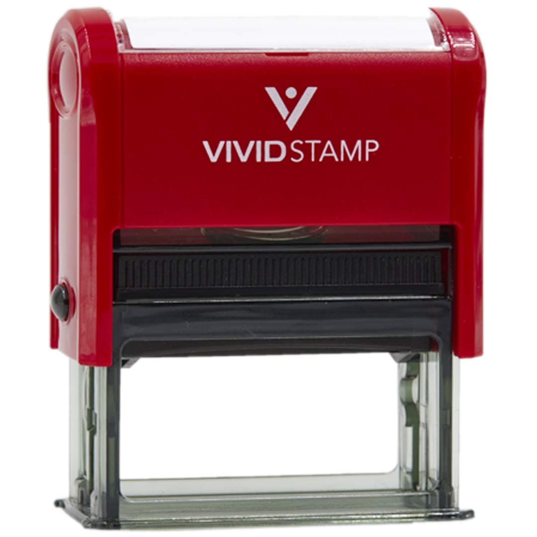 Payment Received by Date Self Inking Rubber Stamp (Red Ink) - Medium