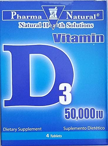 Vitamin D3 50,000 IU for Healthy Muscle Function, Bone Health and Immune Support