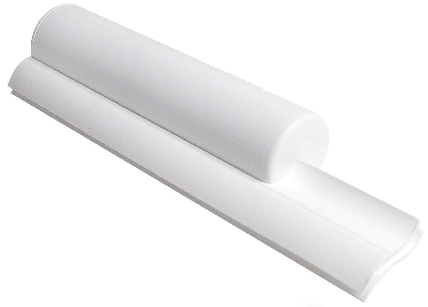 Cleret Dual Bladed Classic Bath Squeegee - All White, 25 cm long