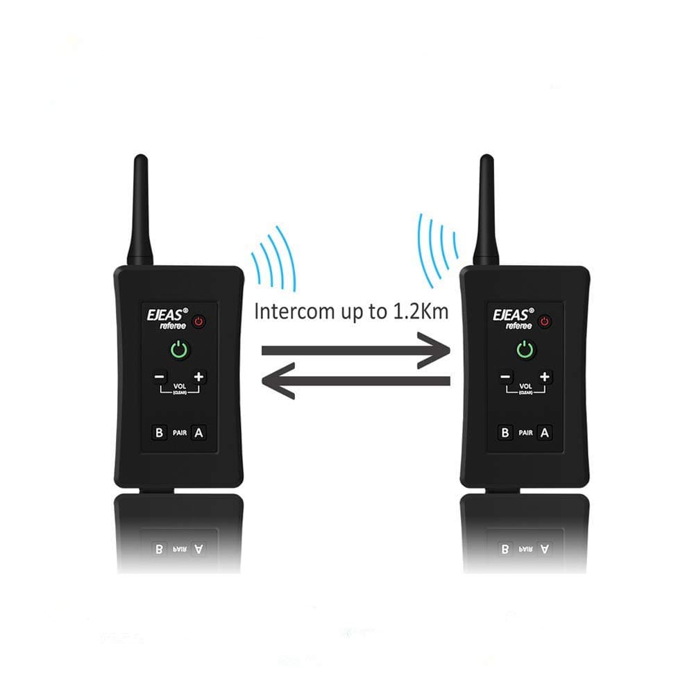 EJEAS FBIM Referee Dedicated Real-time walkie-Talkie/Bluetooth walkie-Talkie/Multi-Person walkie-Talkie / 1200 m (Two)