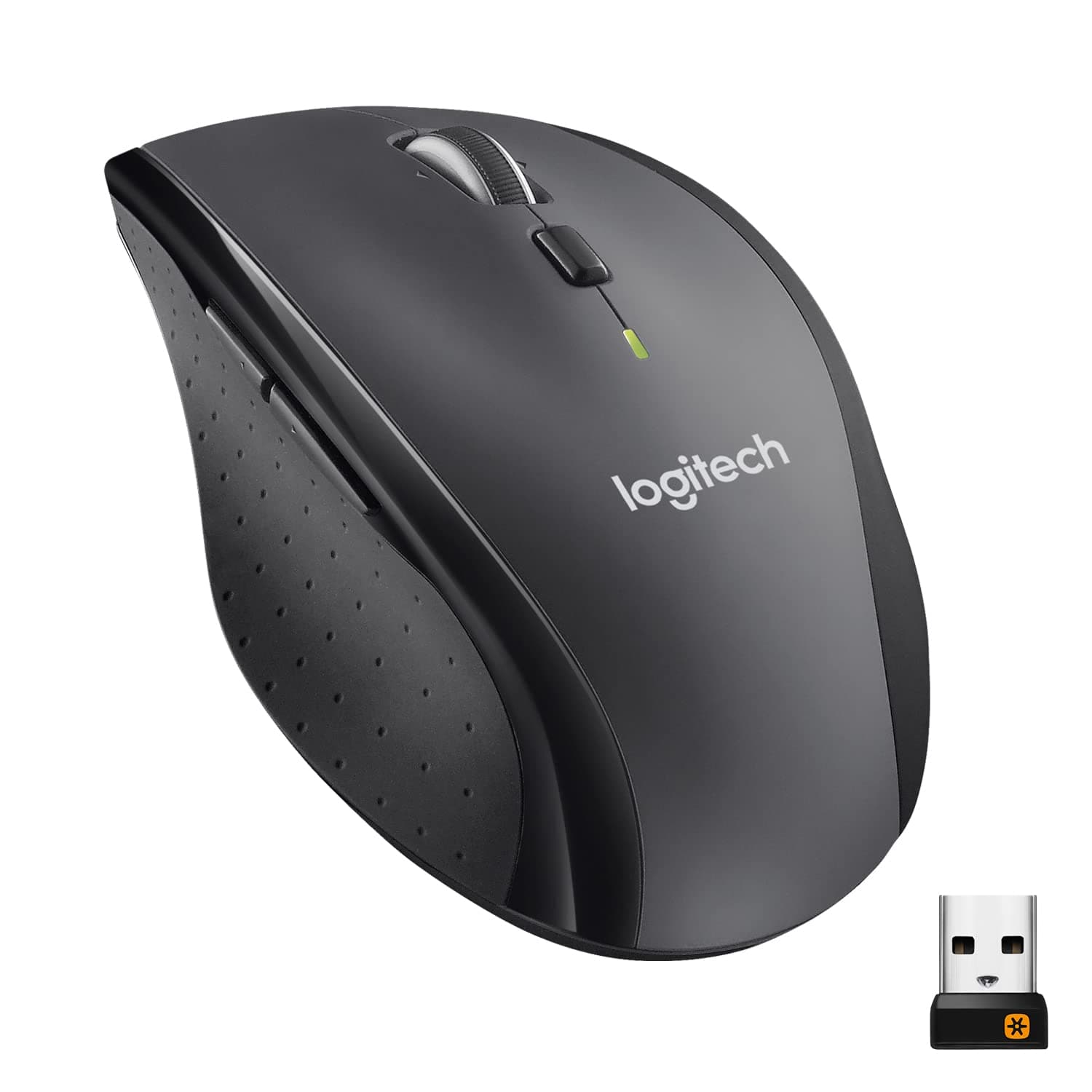 Logitech M705 Marathon Wireless Mouse, Gaming Mouse Wireless, 2.4 GHz USB-A Receiver, 5-Programmable Buttons, 3-Year Battery, PC, Mac, Laptop, Chromebook - Black
