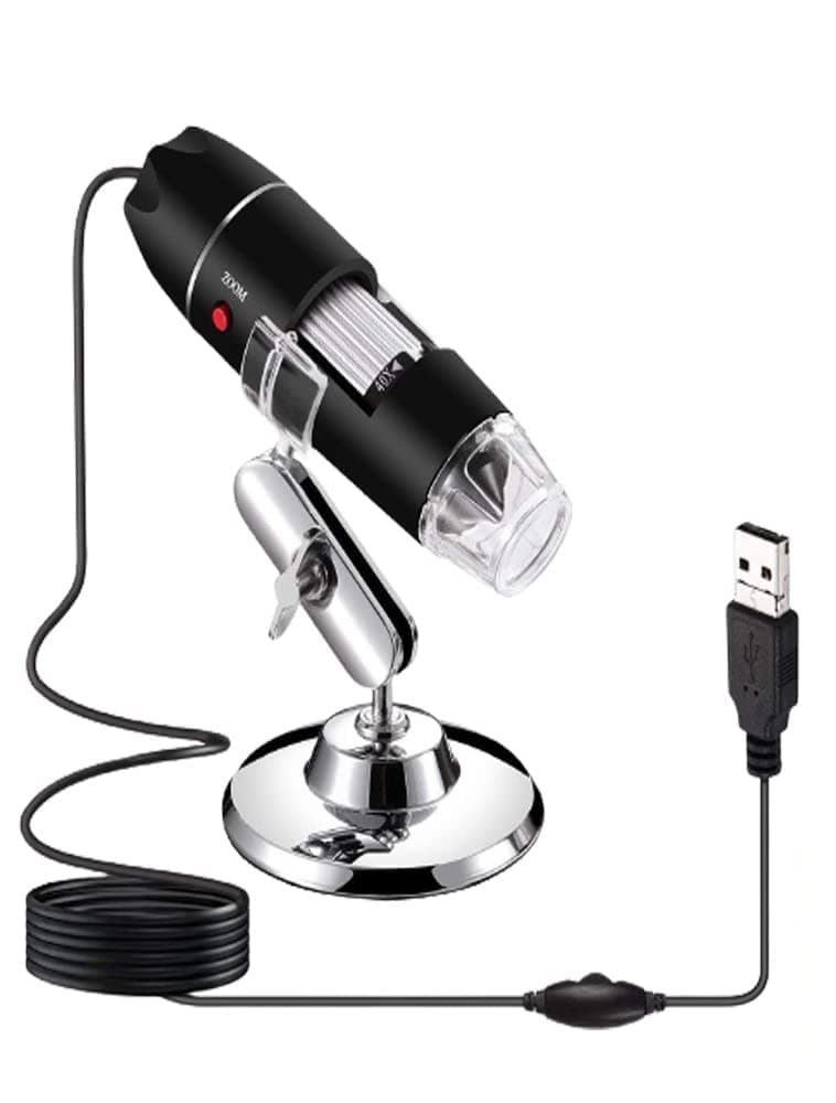 Microware 50X to 1000X 8LED USB 3D Digital Microscope Endoscope Magnifier PC Video Camera with Stand