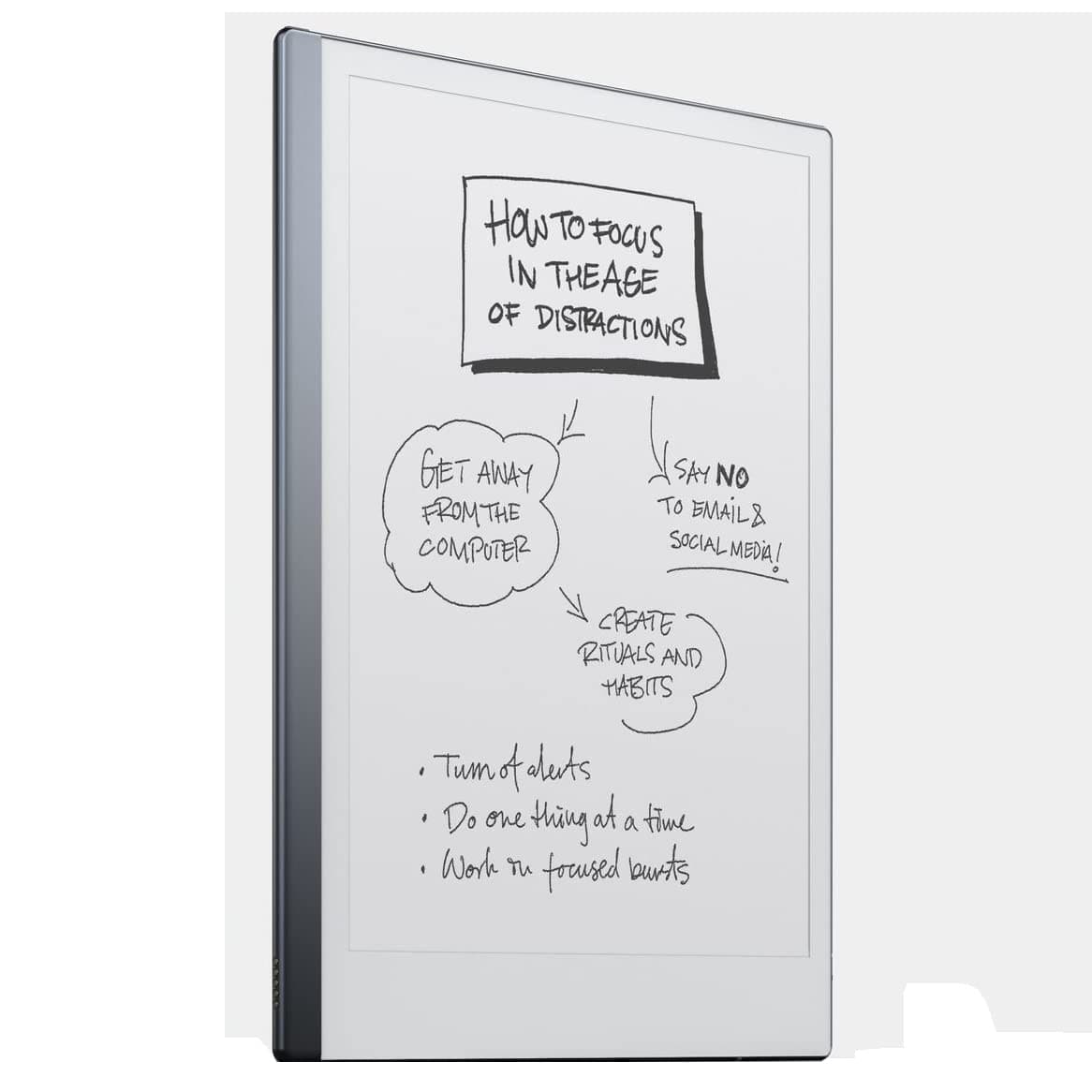 2 world's thinnest paper tablet 4.7mm - Replace your notebooks and printouts with a digital device that feels just like writing on paper