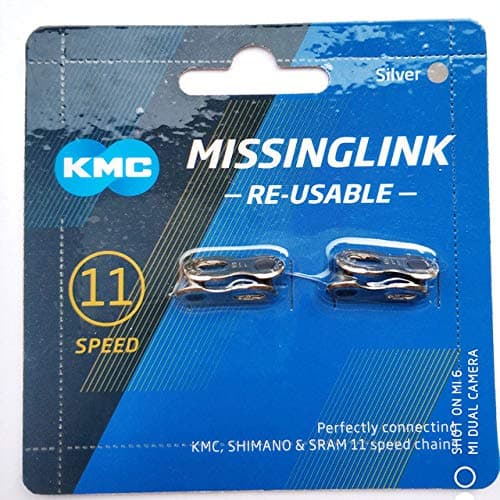 wi8 Bicycle Missing Link Chain Link Steel Chain Joint for 6, 7, 8, 9, 10,11,12 Speed Chain, Silver, Reusable