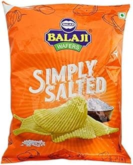 Balaji Simply Salted (salted potato chips) - 150g - (pack of 4)