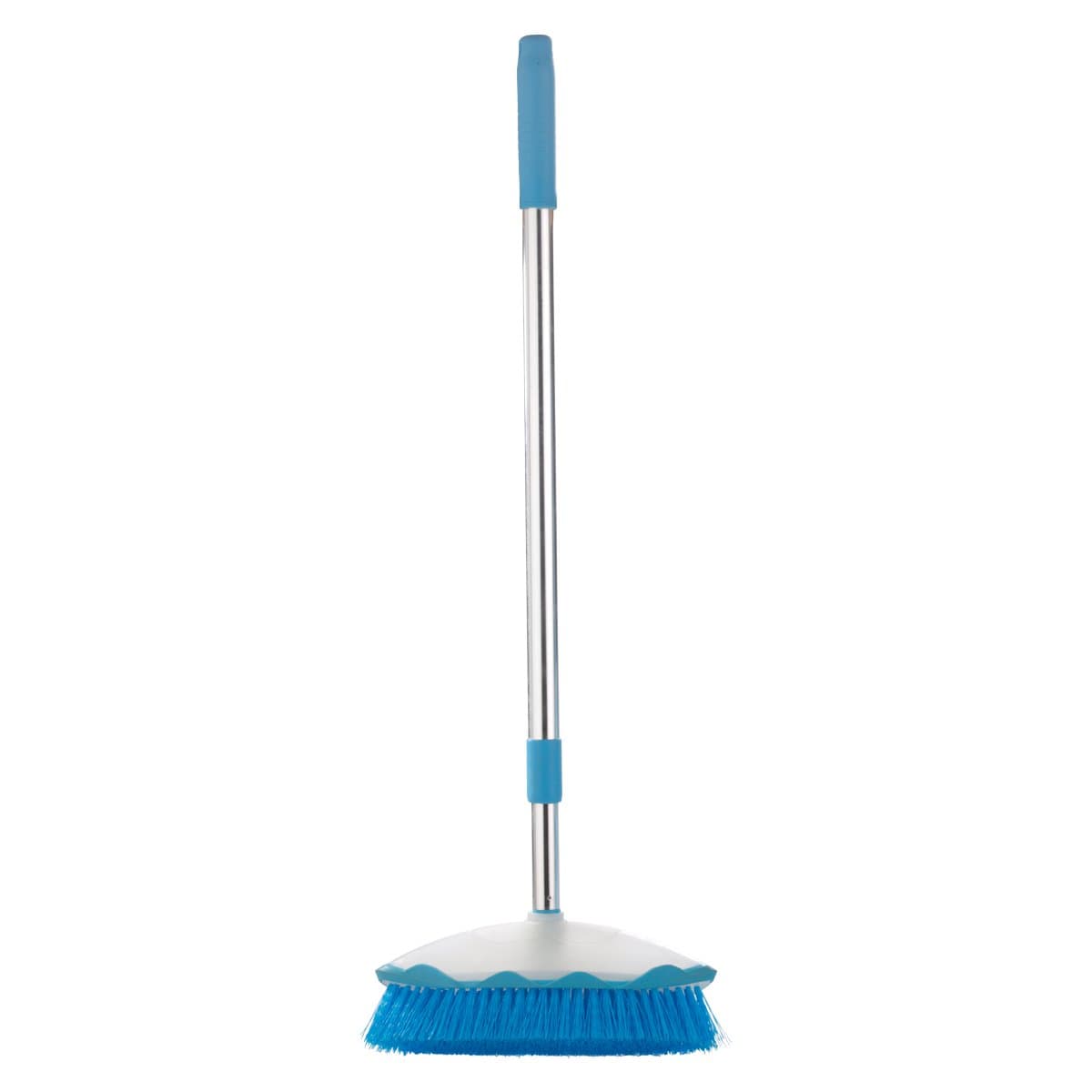 Zibo Ergo Scrub Floor Broom with Long Extendable Handle, Blue