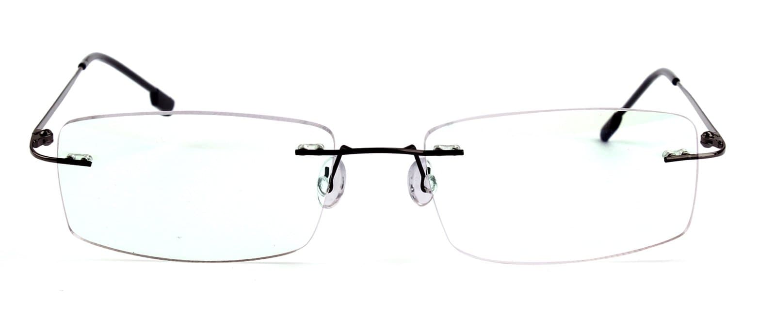 Titanium Alloy Flexible Rimless Hinged Frame Optical Eyeglasses Frames