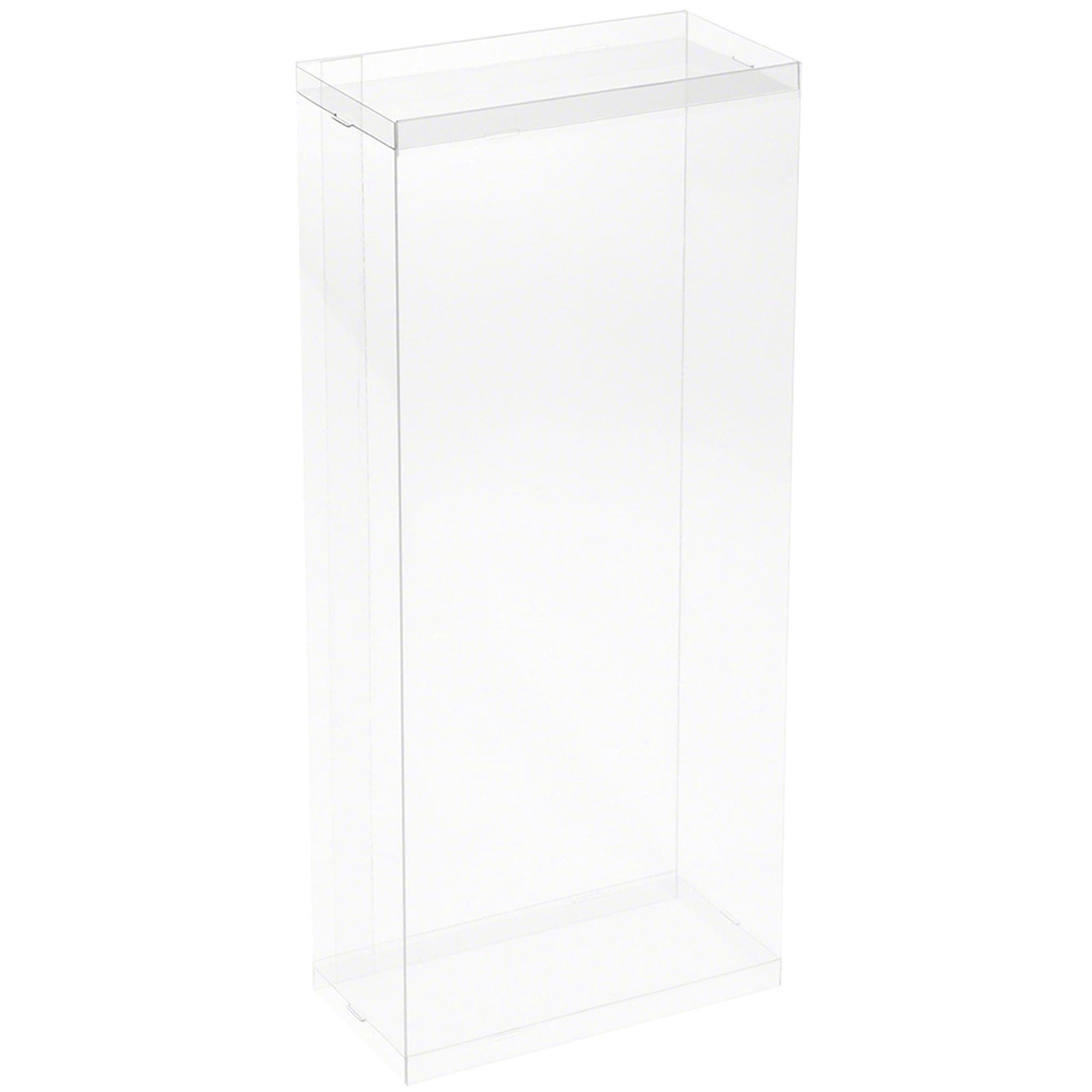 DollSafe Clear Folding Display Box for Extra Large 11-12.5 inch Dolls and Action Figures, 6" W x 3" D x 13" H