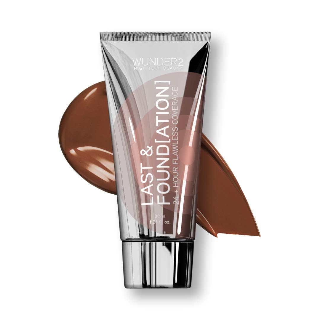 WUNDERBROW Full Coverage Foundation, Last & Found[ation] – Buildable Full Coverage Liquid Foundation For 24+ Hours Wear – Long Lasting, Waterproof, Espresso