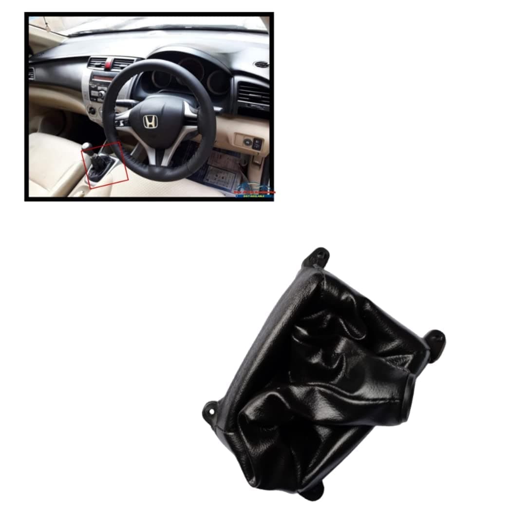 for Car [Honda City Ivtec/Idtec,Type 5] Gear Shift Lever Cover Boot 4 [BLK Colour] (8722)