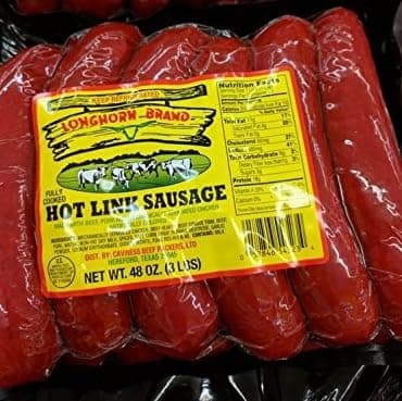 Longhorn Hot Links Sausage 48 Oz