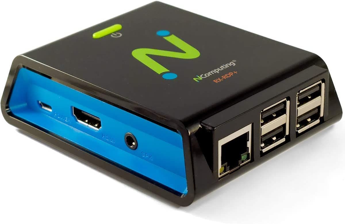 NComputing RX-RDP+ Thin Client for Microsoft WVD/RDS, Verde VDI, vSpace Pro Enterprise